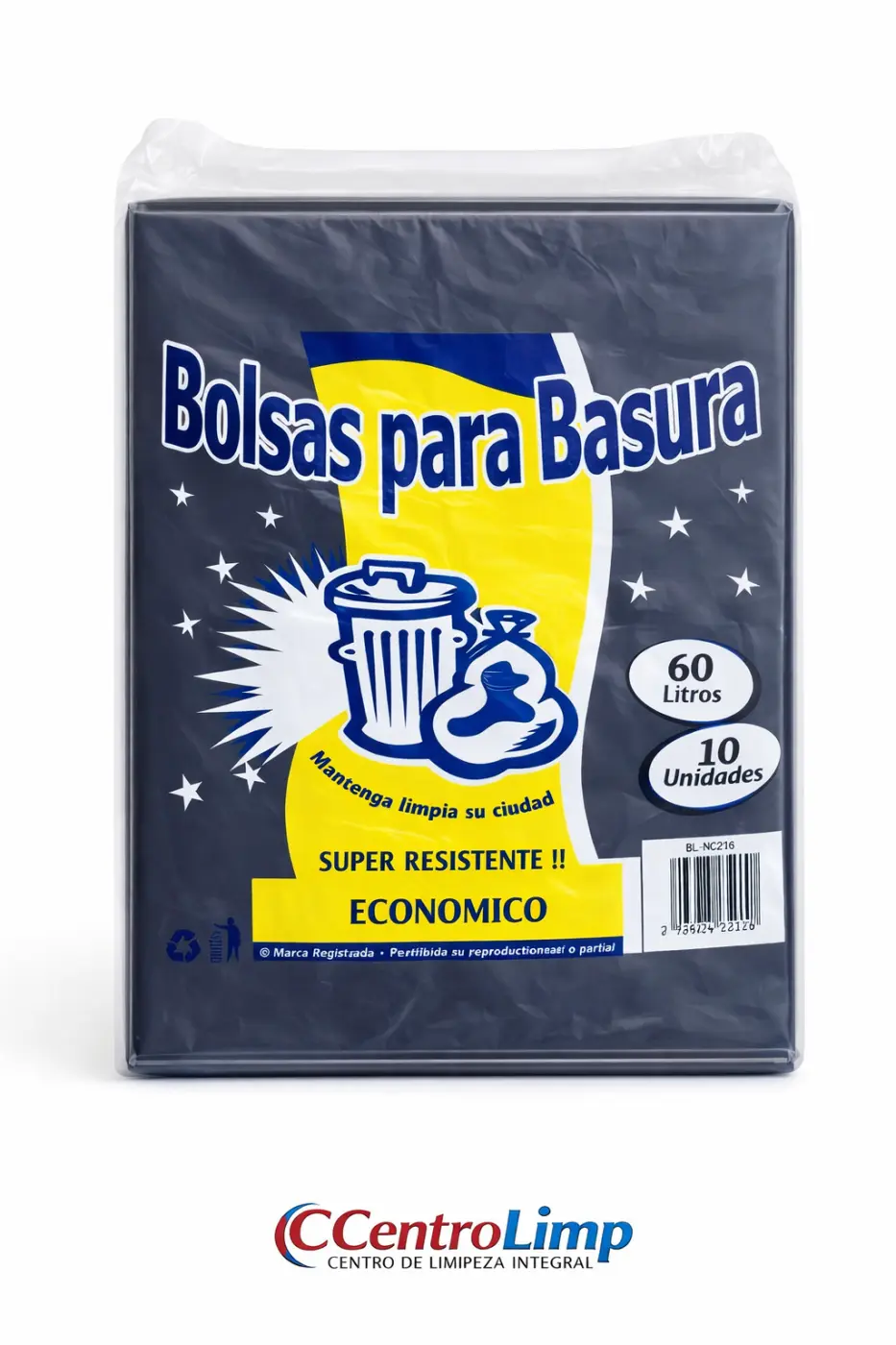 Bolsa de Basura 60lt Económico (negro)