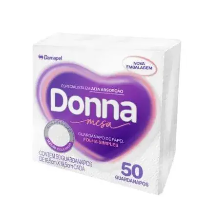 Servilleta Donna 50un 19,5cm X 19,5cm