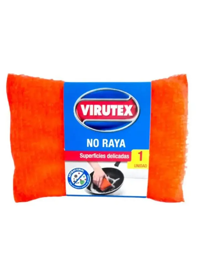 Esponja no raya Virutex (naranjado)