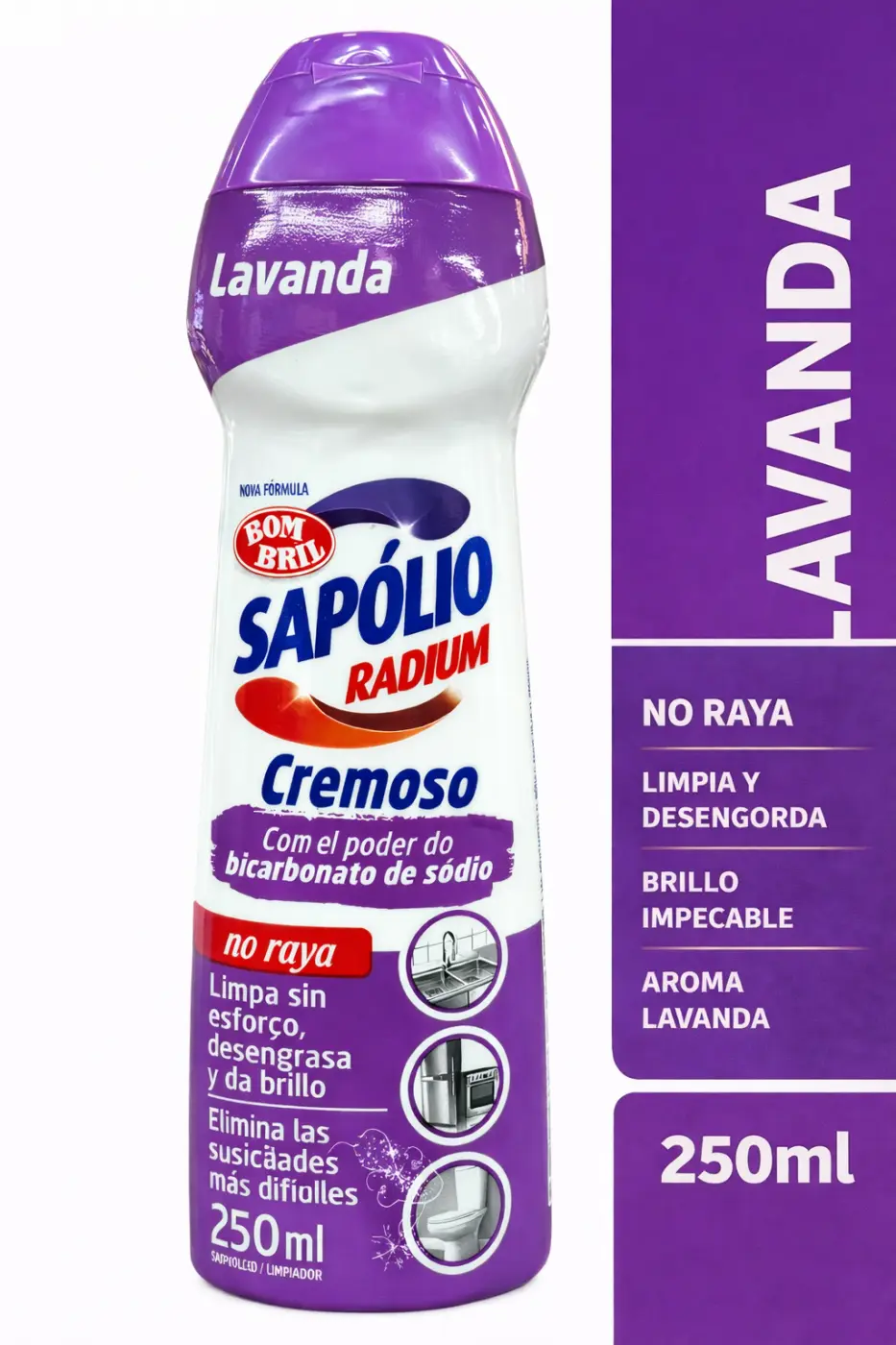 LIMPIADOR SAPOLIO CREMOSO LAVANDA 250ml