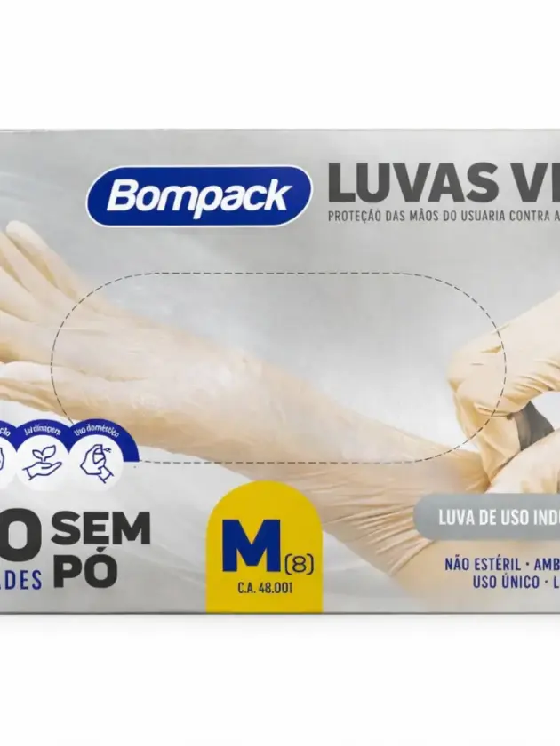 Luvas vinil Bompack (de uso industrial)