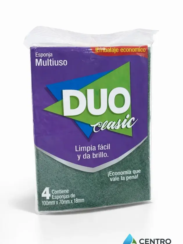 Esponja Duo Clasico 4x1