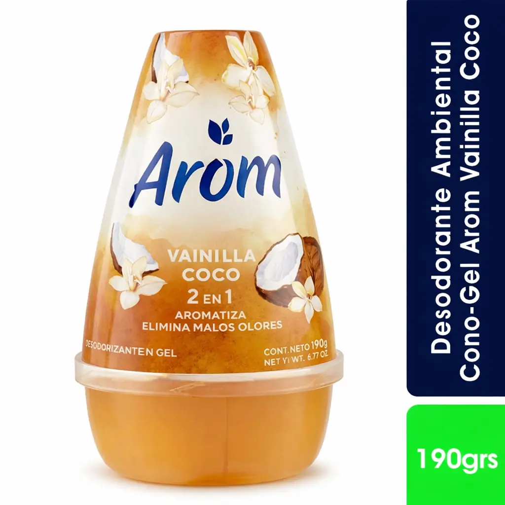 Arom aromatizante en Gel ( vainilla coco)
