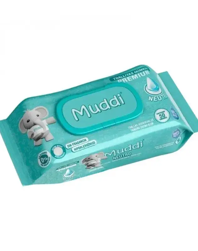TOALLITAS HUMEDAS MUDDI NEUTRO
