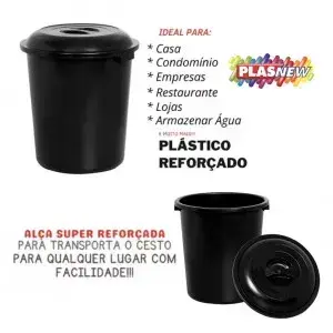 Basurero Plast Plasnew, 97 Lts