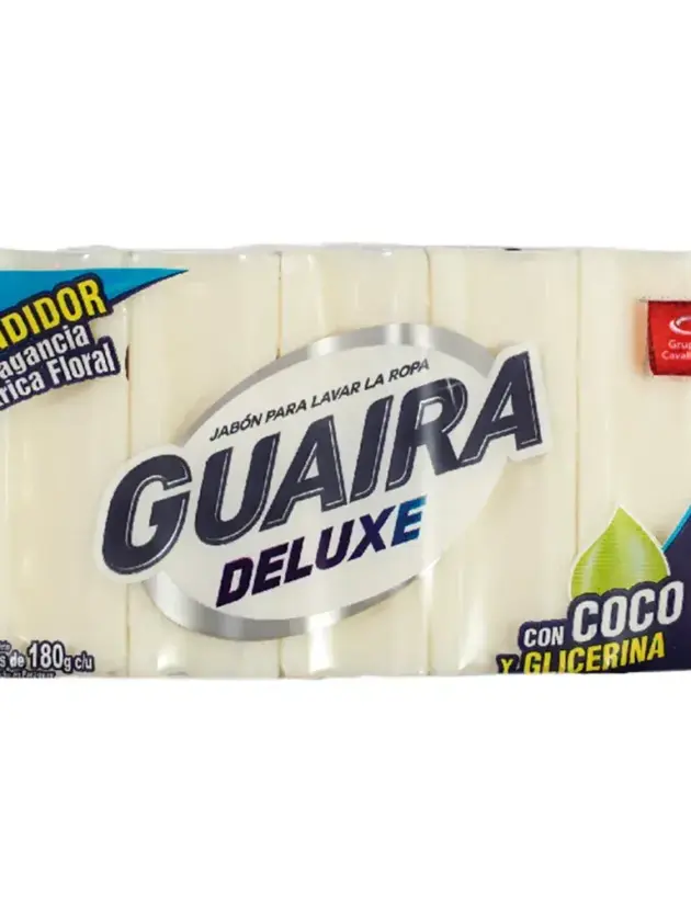 JABON LAV. GUAIRA 5X1 180GR  BLANCO