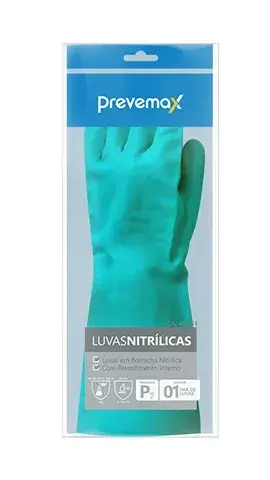 Guante de Nitrilo, PREVEMAX VERDE P