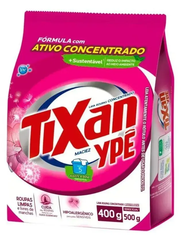Jabon en Polvo 400gr Tixan Sachet Suavidad
