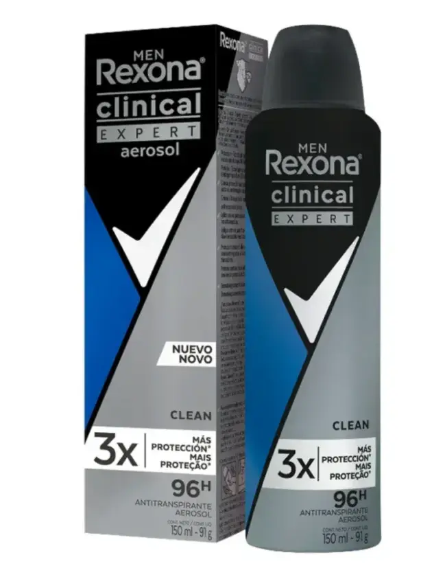 REXONA CLINIC, DESODORANTE AEROSOL CLEAN. 150ML