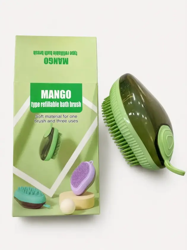 Cepillo P/Mascotas con reservorio para shampoo