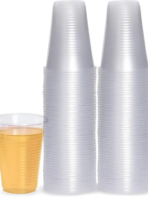 Vaso Plástico  Transparente 200 ml – Pack x 100 unidades