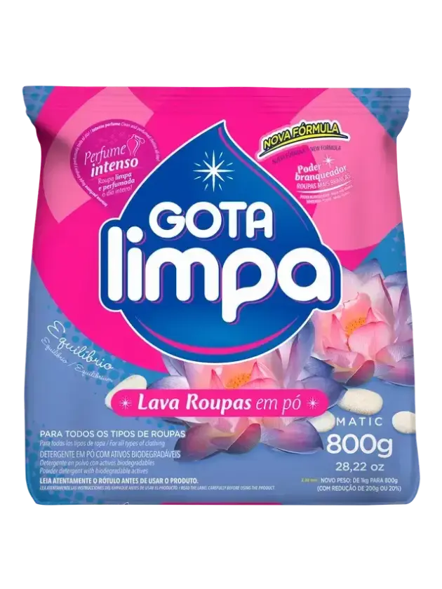 Jabón en polvo 800gr. GOTA LIMPA EQUILIBRIO