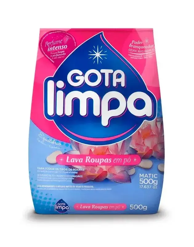 Jabón en polvo de 500gr. GOTA LIMPA equilibrio