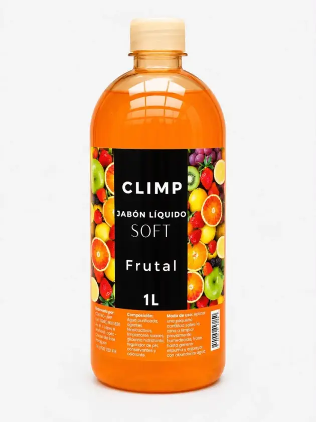 Jabón Liquido Tocador Frutal, 1lt CLIMP