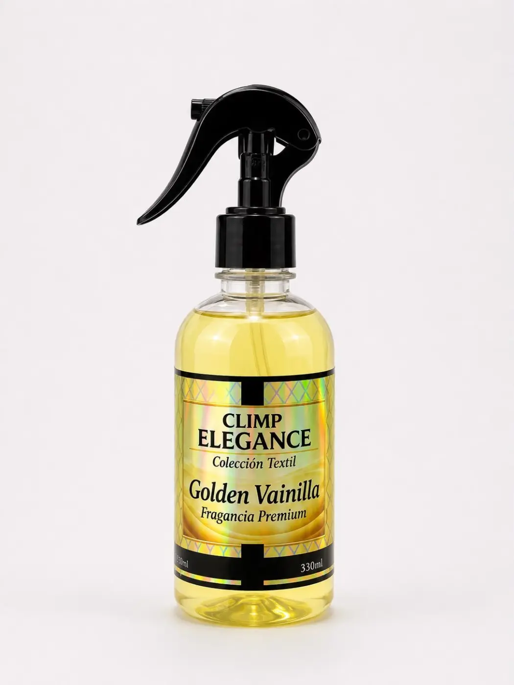 Loción para telas CLIMP ELEGANCE - Golden Vainilla 330ml.