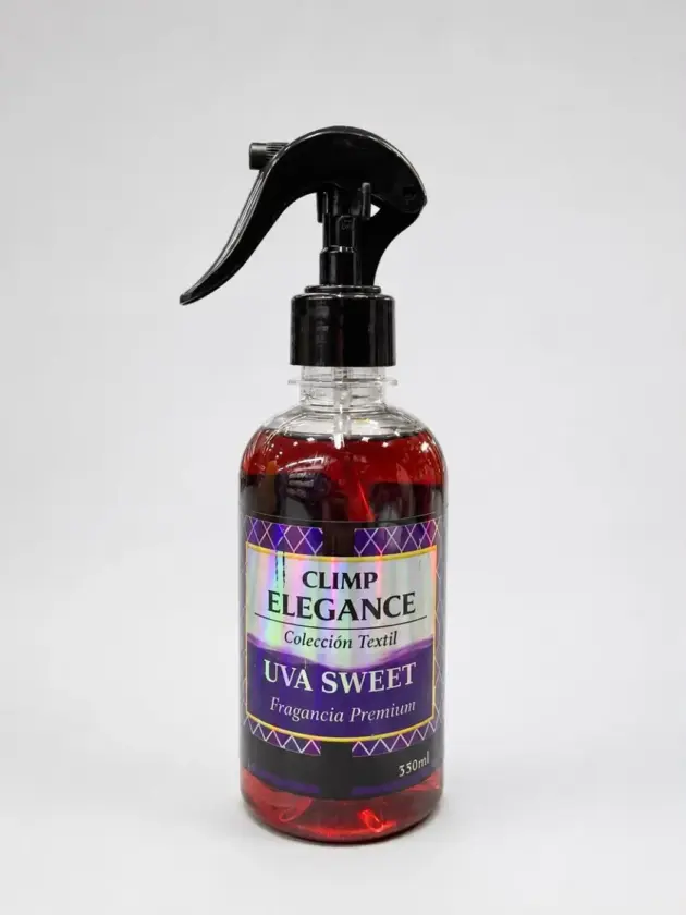 Loción para telas CLIMP ELEGANCE - Uva Sweet 330ml.