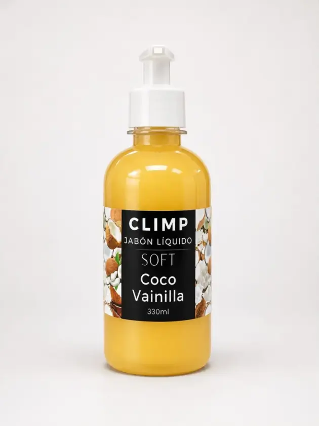 Jabón Liquido Tocador Coco Vainilla, 330ml CLIMP