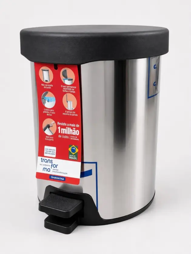 Basurero Metal Tramontina 5lt