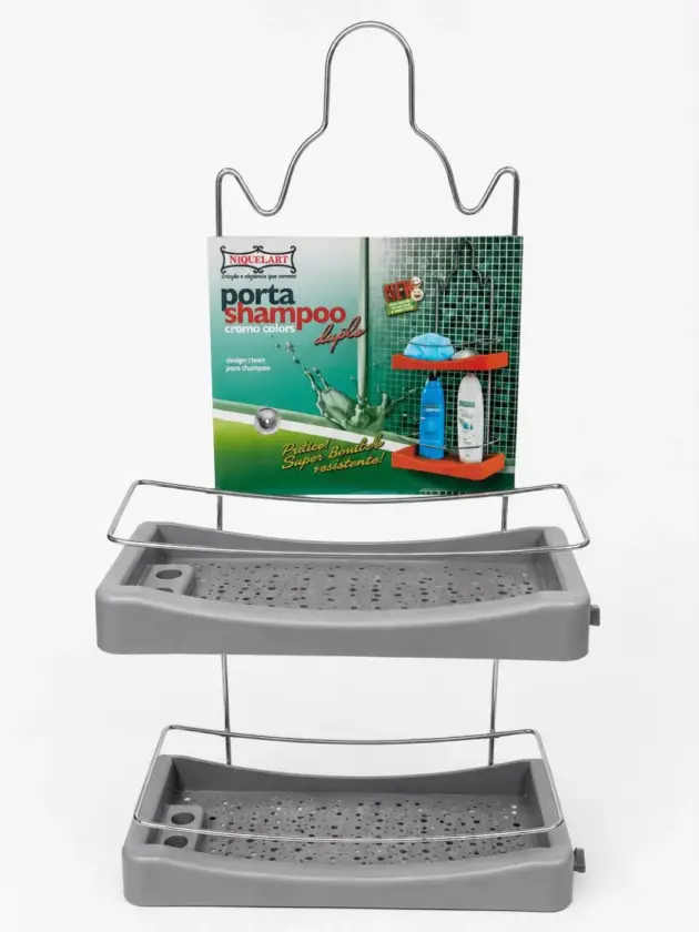 Porta Shampoo Niqulart Gris