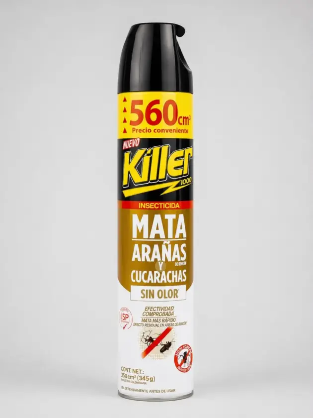 Insecticida Sin Olor Mata Arañas y Cucarachas, KILLER