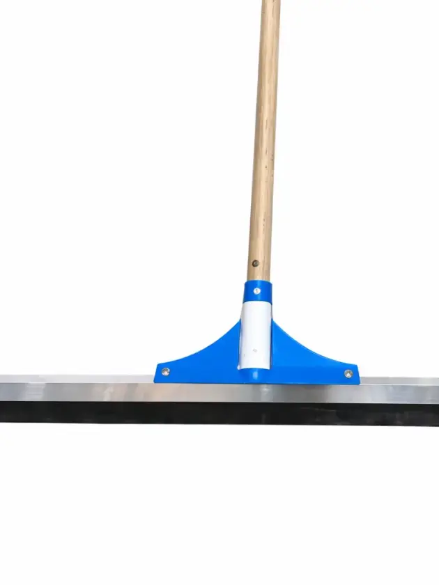 Escurridor Aluminio C/ Palo Madera y Soporte Plástico Azul 60cm