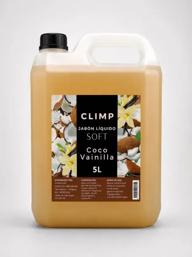 Jabon Liquido Tocador Coco Vainilla, 5lt CLIMP