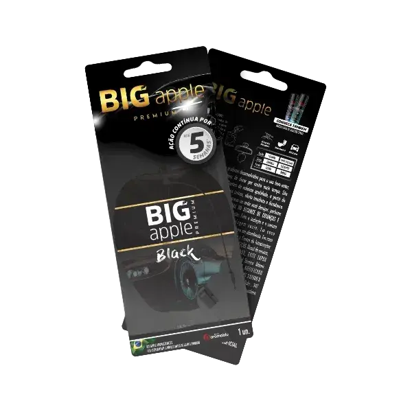 BIG APPLE AROMATIZANTE, Premium Black