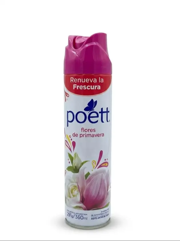 Desodorante de ambiente Poett aerosol 360cc flores de primavera