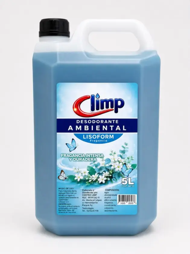 Desodorante de Ambiente CLIMP, LISOFORM 5lt.
