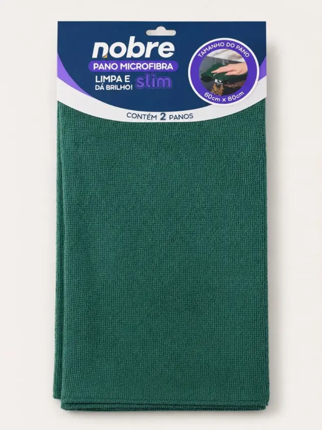 Paño microfibra, NOBRE Verde, 60x80cm