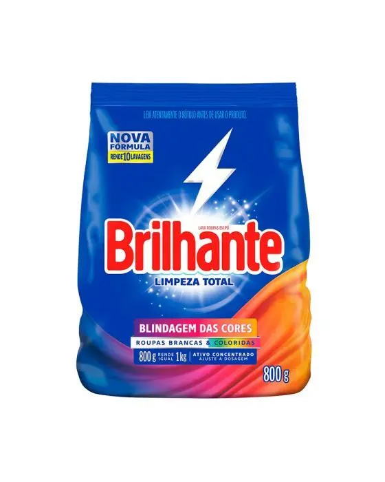Jabón en polvo Brillante 800GR. LIMPIEZA TOTAL