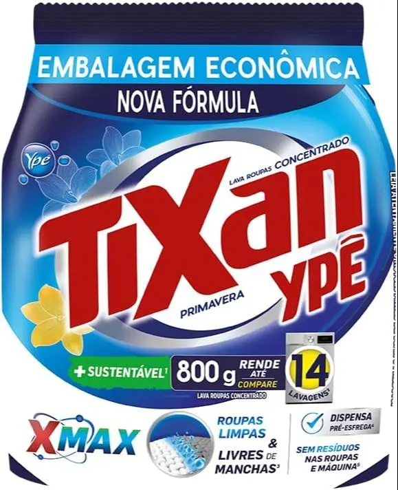 Jabon en Polvo 800gr Tixan Sachet primavera