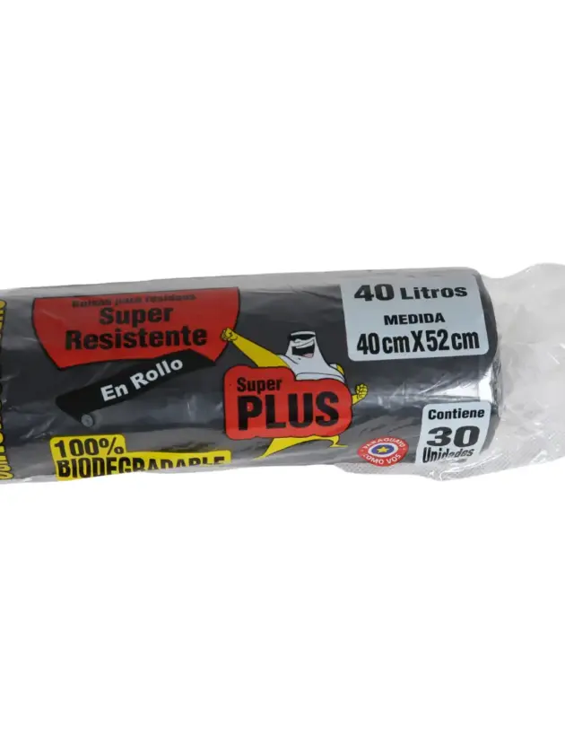 Bolsa de basura Super Plus  en rollo 30uds