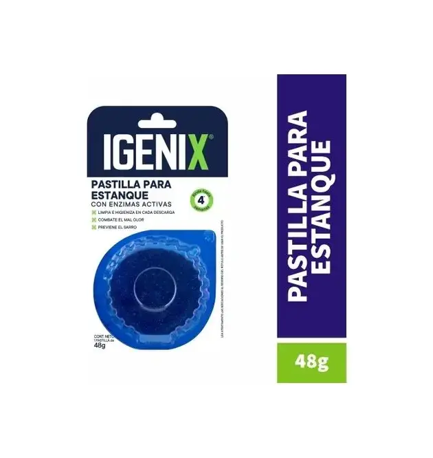 Pastillas para tanque de inodoro, Igenix Azul 1