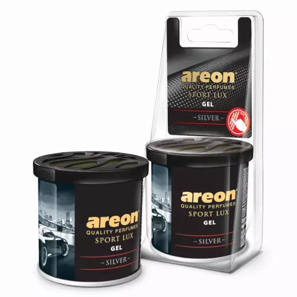 Perfume automotivo Areon GEL negro sport lux, SILVER