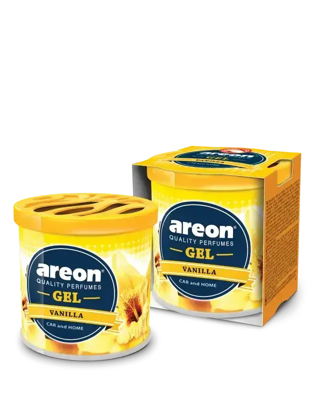 Perfume automotivo Areon Gel, VAINILLA.