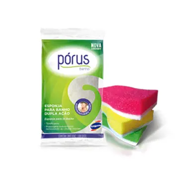 Esponja para ducha PORUS DUPLA FACE