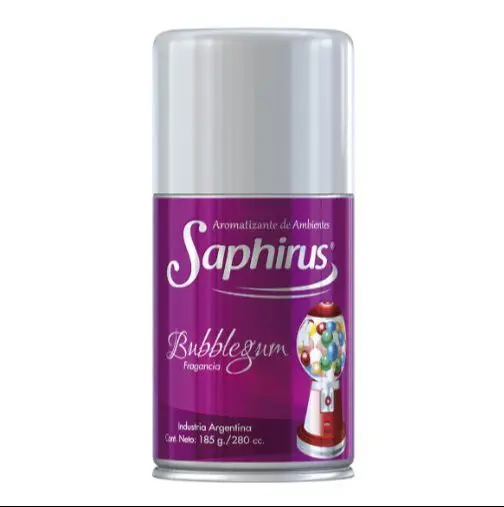 Desodorante Ambiental Saphirus aerosol, Bubblegum 280cc