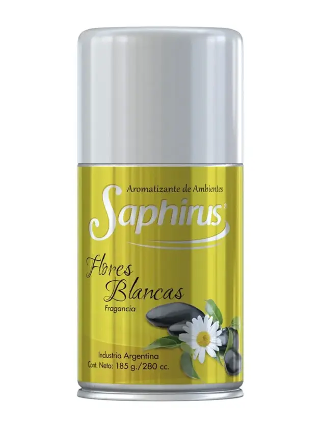 Desodorante Ambiental Saphirus Aerosol Flores Blancas 280cc