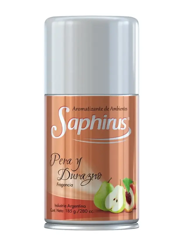 Desodorante Ambiental Saphirus Aerosol Pera y Durazno 280cc