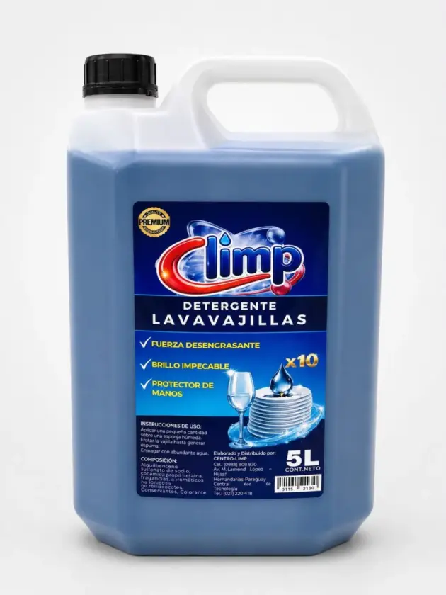 Detergente para cubiertos Premium 5L, CLIMP