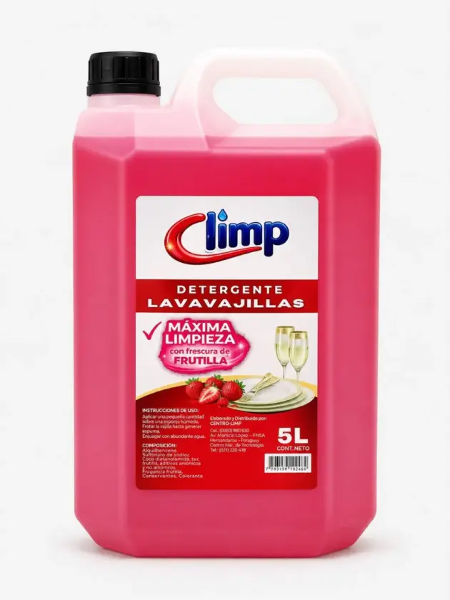 Detergente para cubiertos Frutilla, 5L CLIMP
