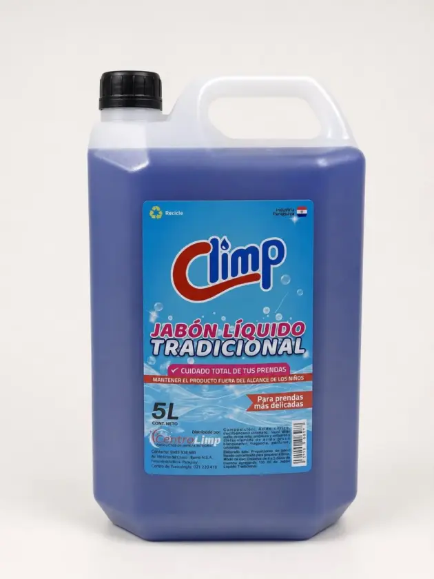 Jabón Liquido Tradicional Omo, 5Lt CLIMP.