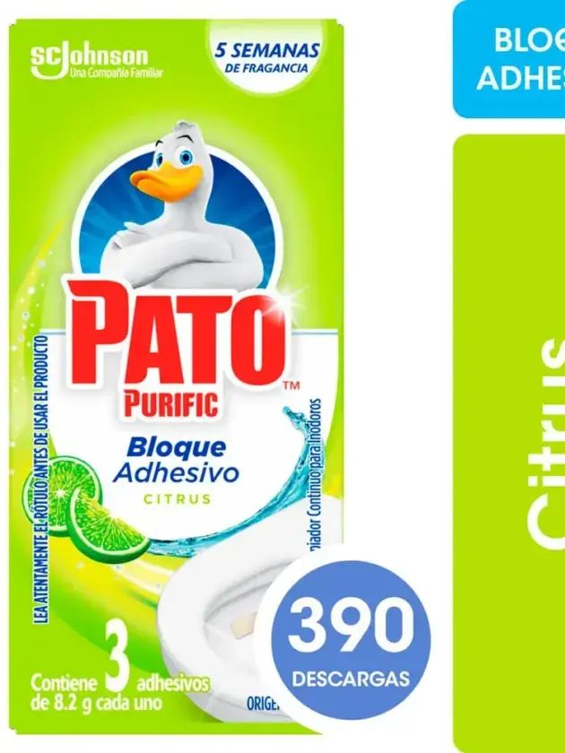 Adhesivo Pato  para Inodoros, Citrus