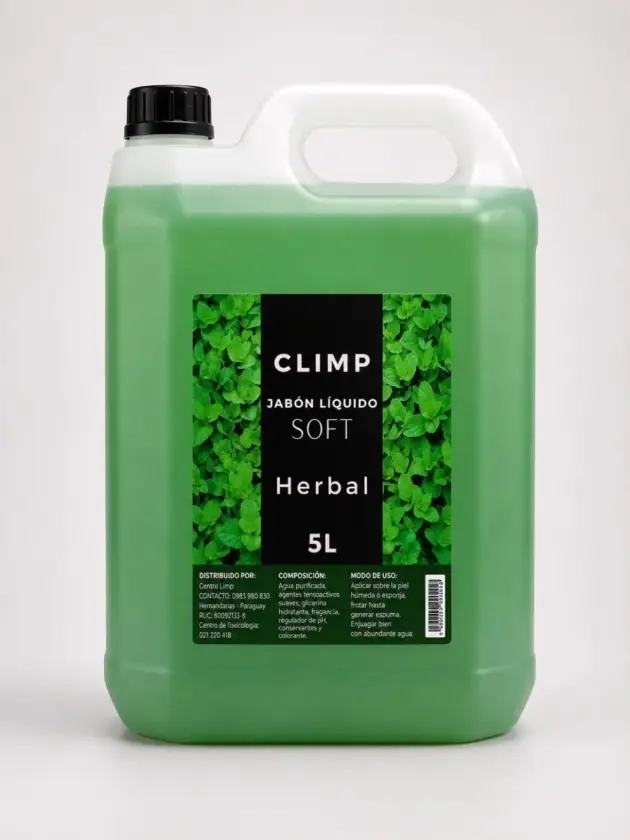 Jabon Liquido Tocador Herbal, 5lt CLIMP