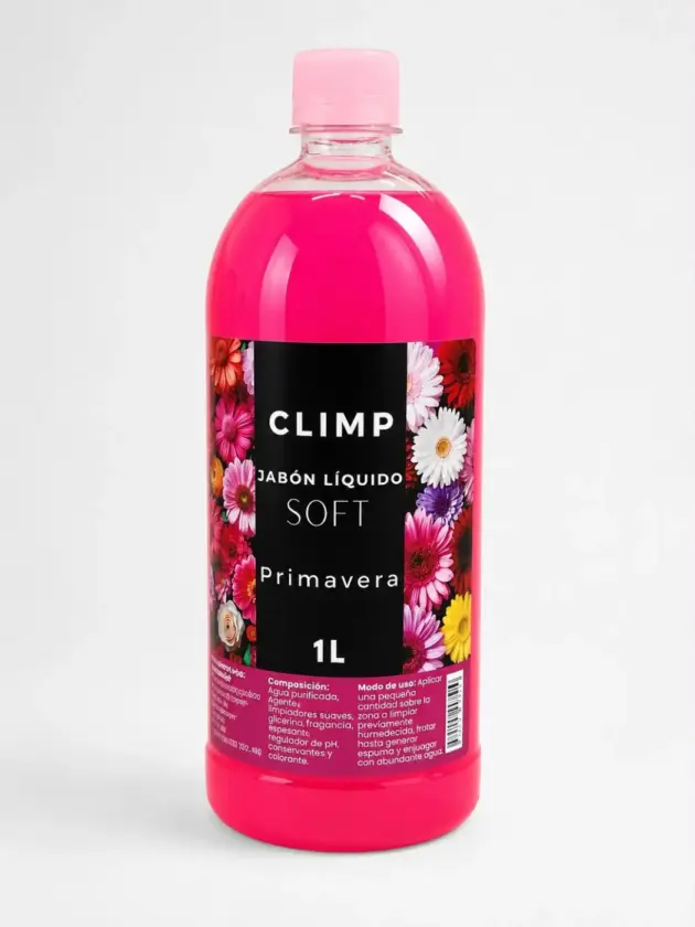 Jabón Liquido Tocador Primavera, 1lt CLIMP