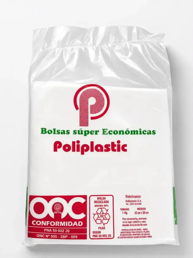 Bolsa camisilla 22X30 Poliplastic