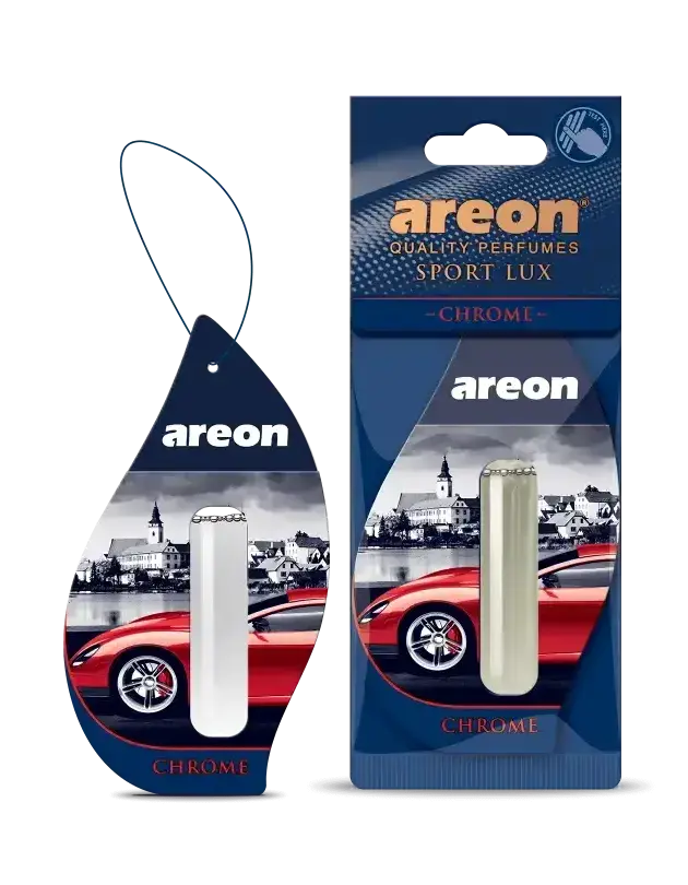 PERFUME AUTOMOTIVO AREON CHROME, LIQUID 5ML SPORT LUX