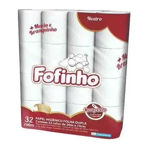 Papel Higiénico Fofinho 30m x 32rr