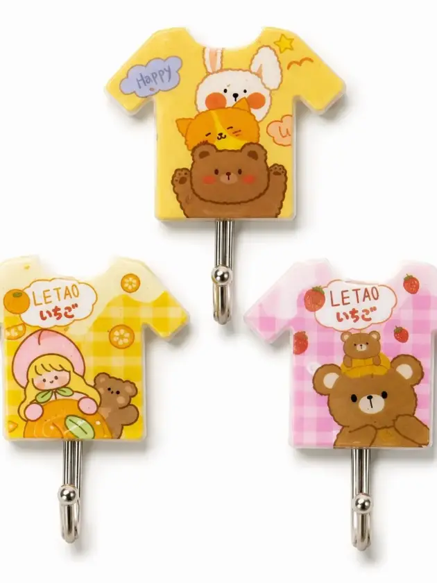 Ganchos Adhesivos Infantiles – Set x3
